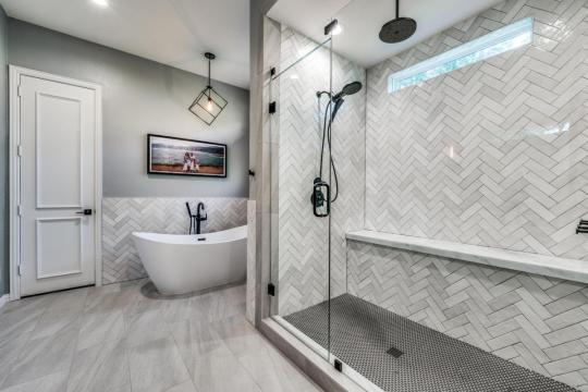 walk-in shower