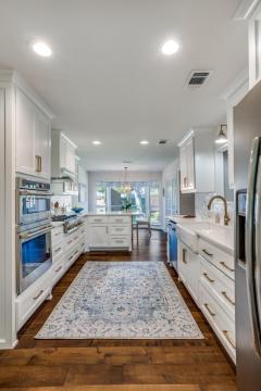 kitchen remodel with wooden floors