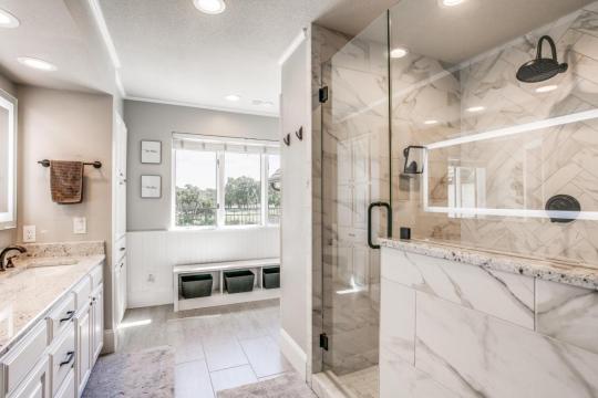 master bathroom walk-in shower