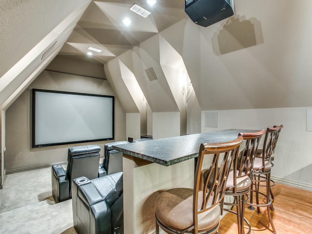 Home Theater Room in Colleyville TX by DFW Improved, image size:1080x810