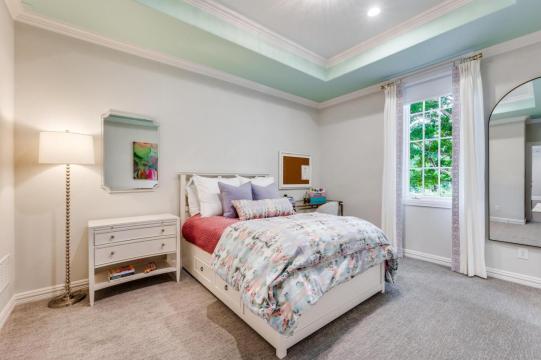 bedroom remodel with beige walls