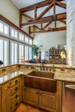 rough cedar ceiling beam trusses