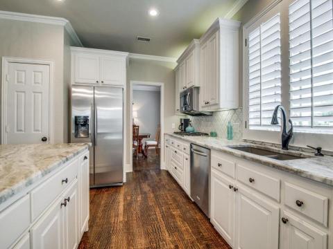kitchen remodel with wood floors