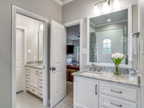 white bathroom cabinets and drawers