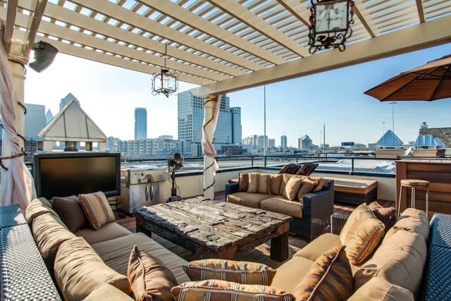 urban rooftop outdoor space