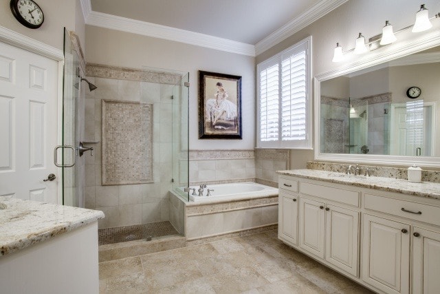 vanities bathroom dfw Master Improved Renovation  Bathroom DFW