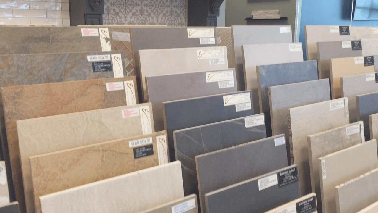 Professional Designers : Tile Selection at a Home Remodeling Showroom