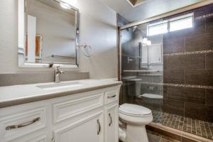 Home Remodeling - Concrete counter top in bathroom