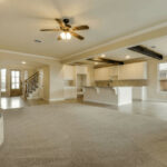 aging in place features - open floorplan with carpet and tile flooring