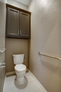 aging in place features - grab bar in bathroom