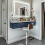 master bedroom features - well lit vanity space in master bedroom