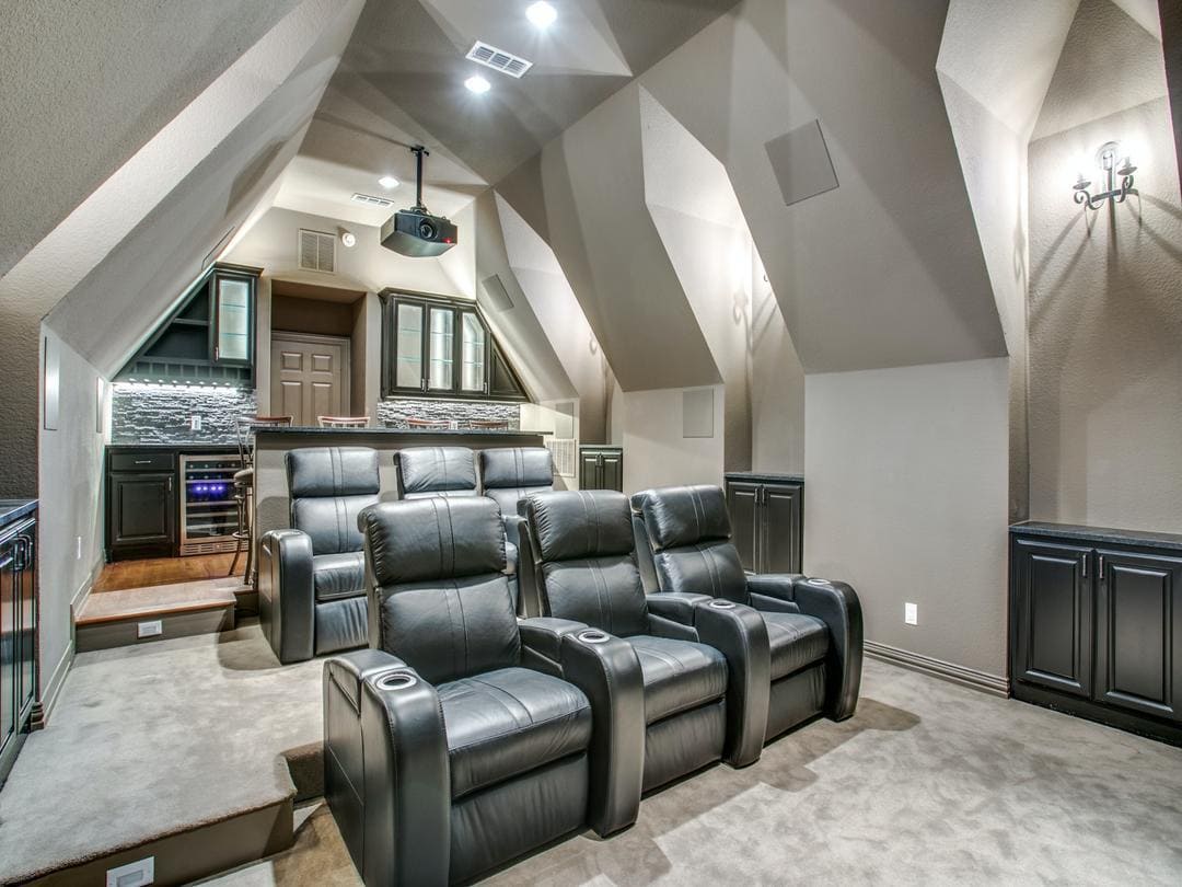 Home Theater Room In Colleyville Tx By