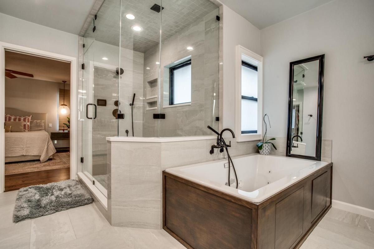 Modern Bathroom Remodeling by DFW Improved in Addison TX