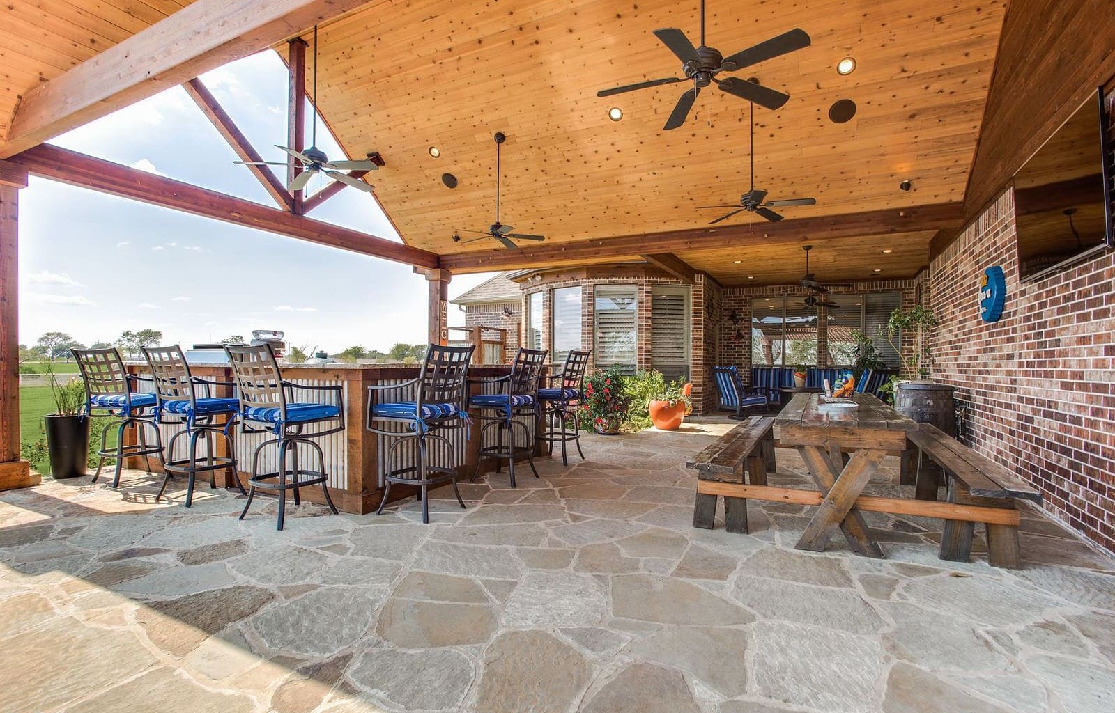 Outdoor Living Space built by DFW Improved
