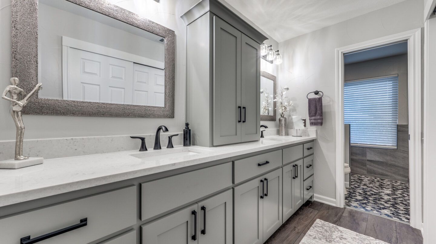 modern bathroom renovation in plano, tx