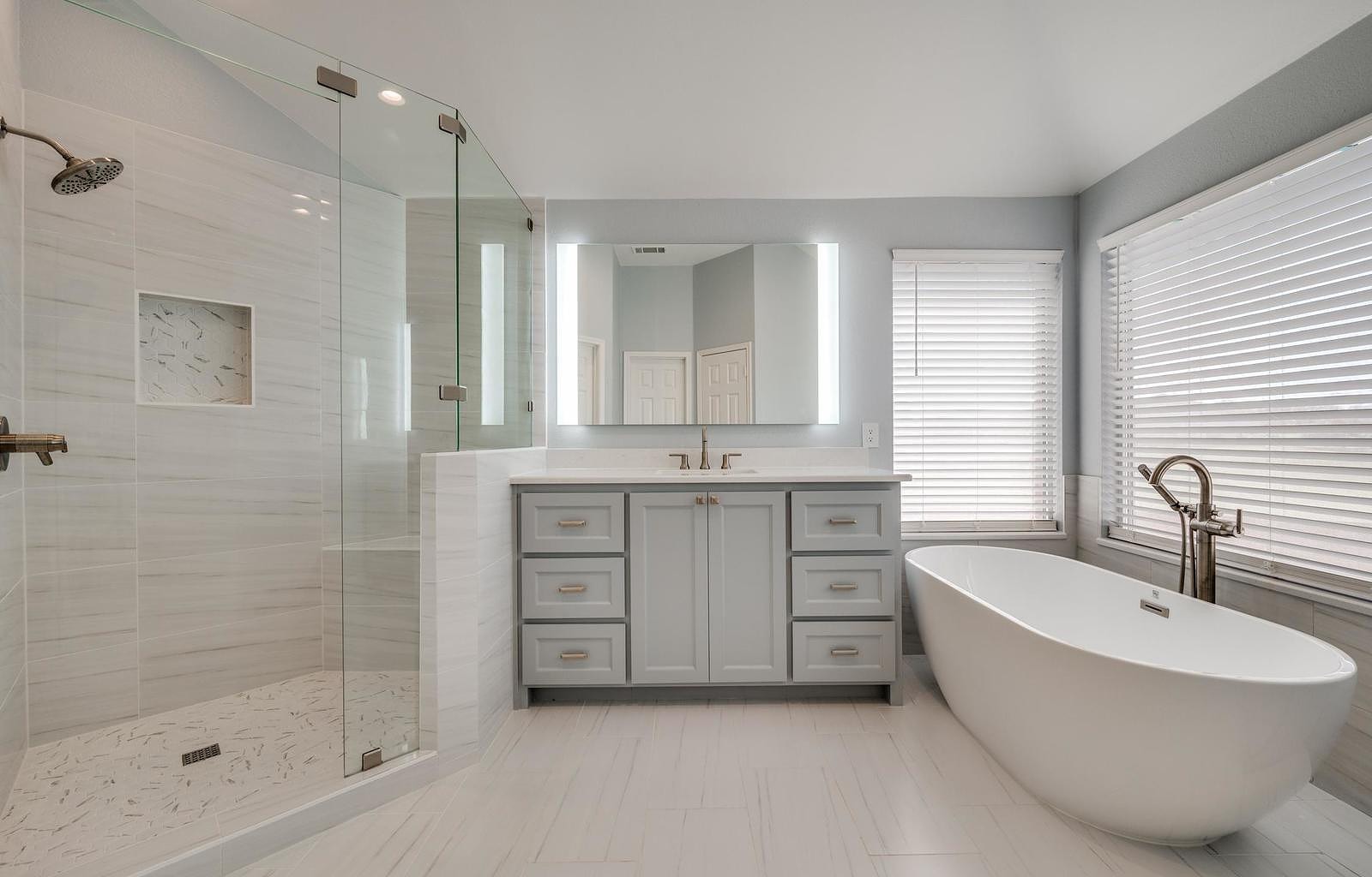 Modern Bathroom Remodeling by DFW Improved in Frisco TX