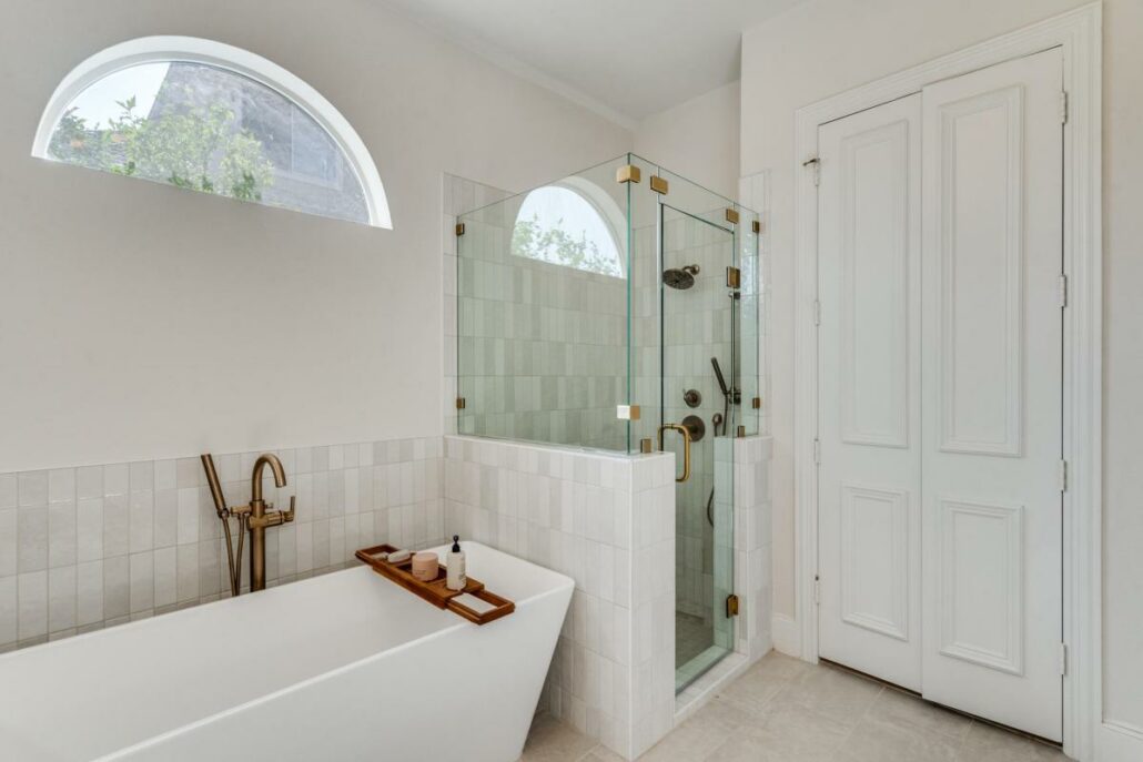 Blend function and luxury in bathroom remodel