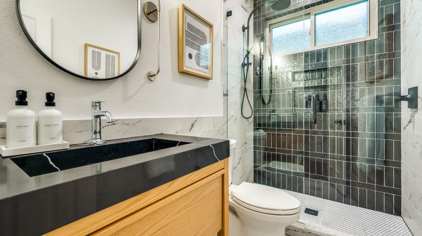 powder room remodel plano tx dfw improved