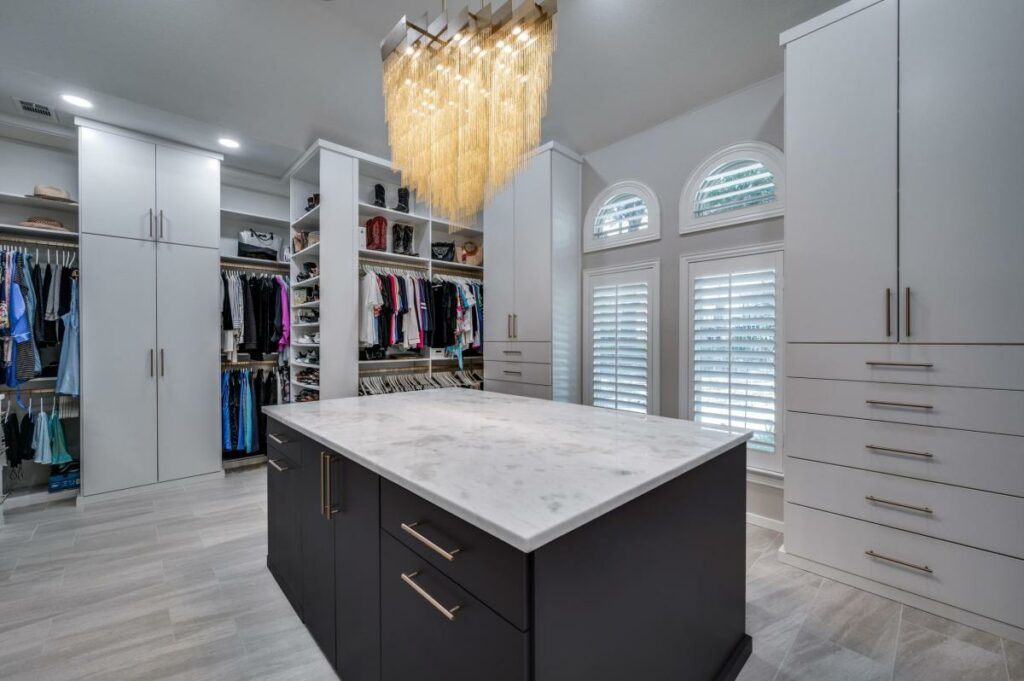 master suite closet remodel by DFW Improved