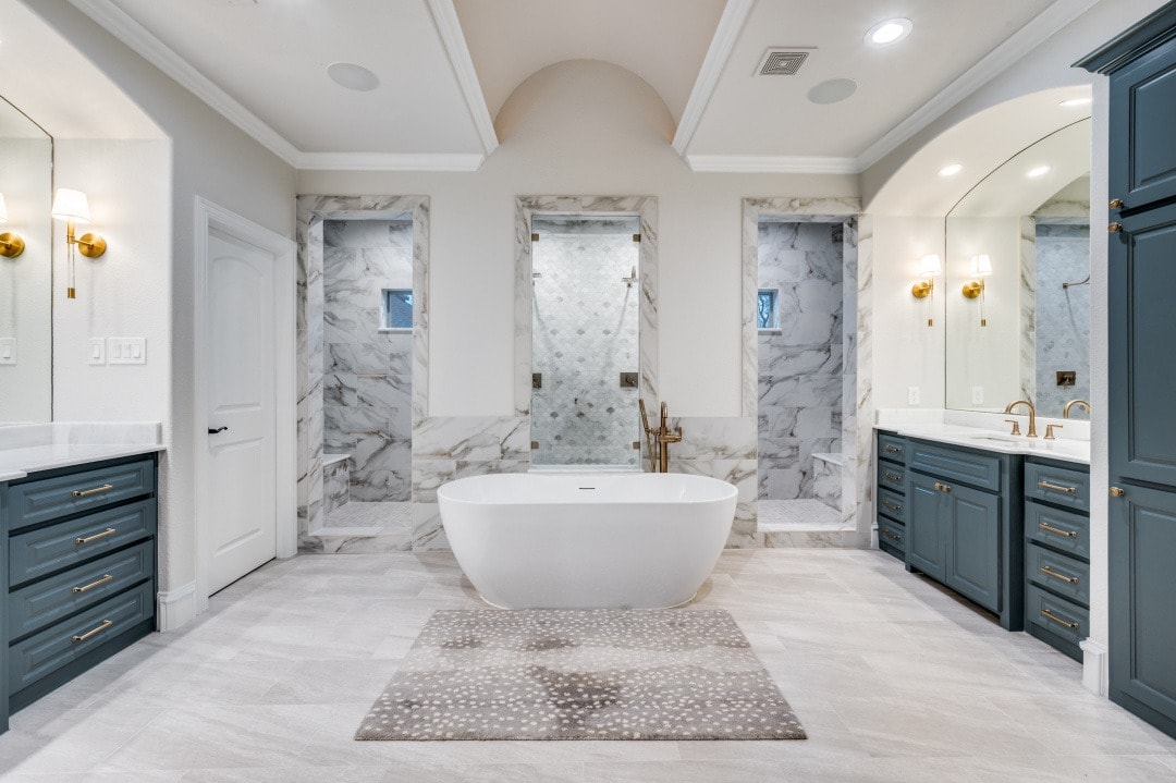 Modern Bathroom Remodeling by DFW Improved in Highland Park TX