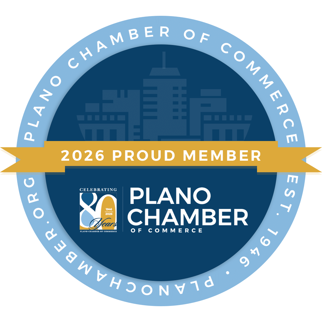 Plano chamber of commerce proud member logo