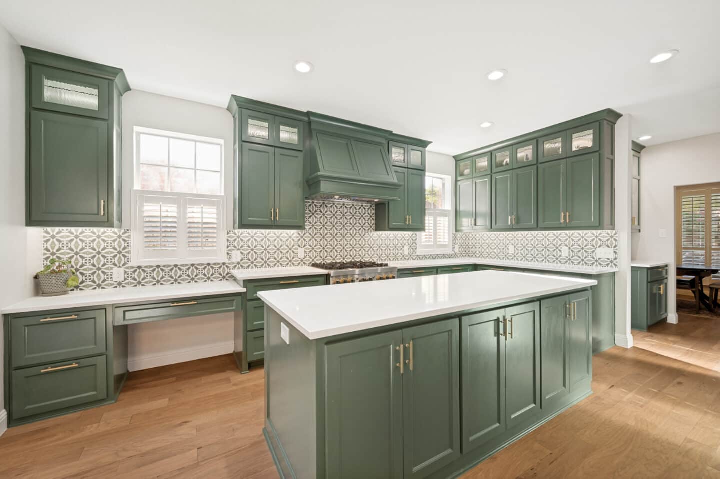 Green Kitchen Remodel in Allen, TX by DFW Improved project photo